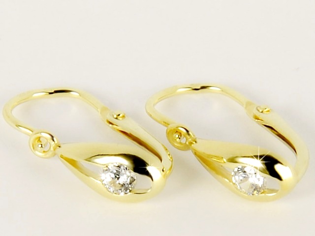 Briline zlaté náušnice pro děti s4