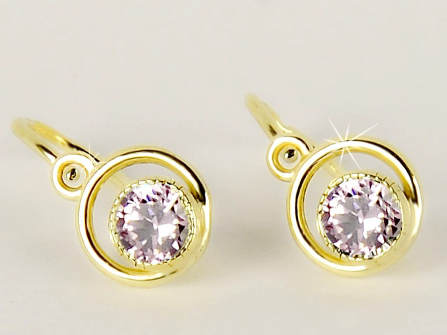 Briline zlaté náušnice pro děti s71