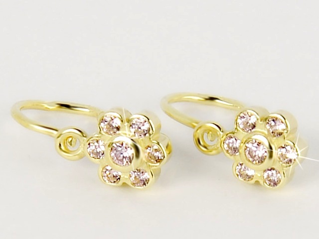 Briline zlaté náušnice pro děti s50