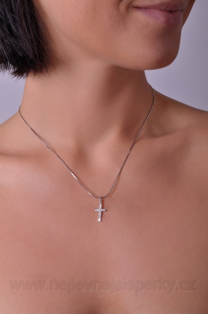 Diamantový křížek Briline 9107