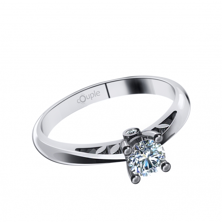 Zásnubní prsten se zirkonem řady COUPLE 6864023-0-56-1