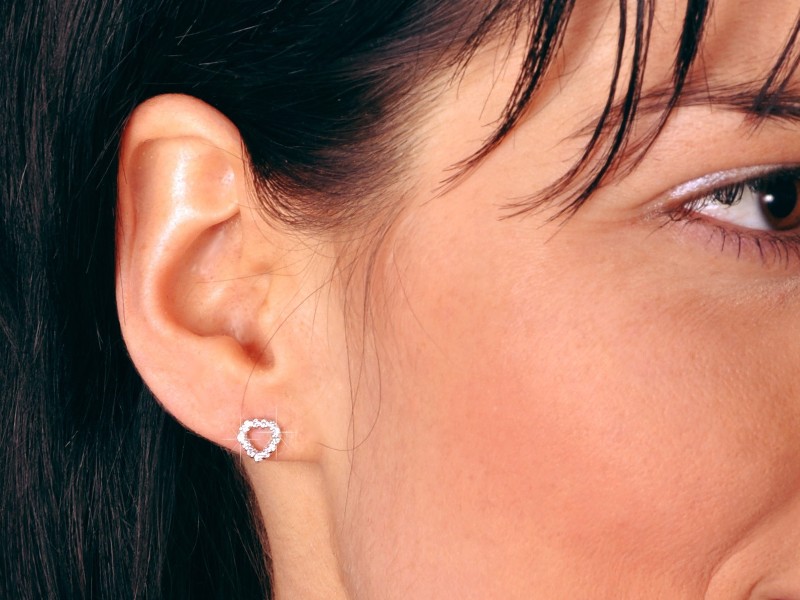 Stříbrné náušnice se zirkony Briline sag516