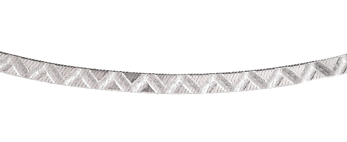 Stříbrný plochý náhrdelník Briline - ag569
