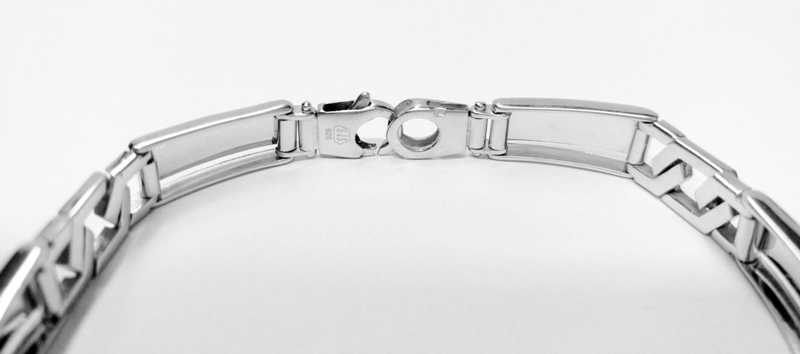 Stříbrný luxusní náramek pánský Briline 21cm ag104n