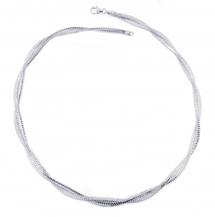 Luxusní náhrdelník bílé zlato Briline 1398103/48