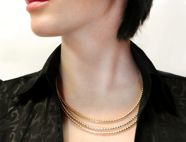 Zlatý náhrdelník Briline 1348132-5-45cm