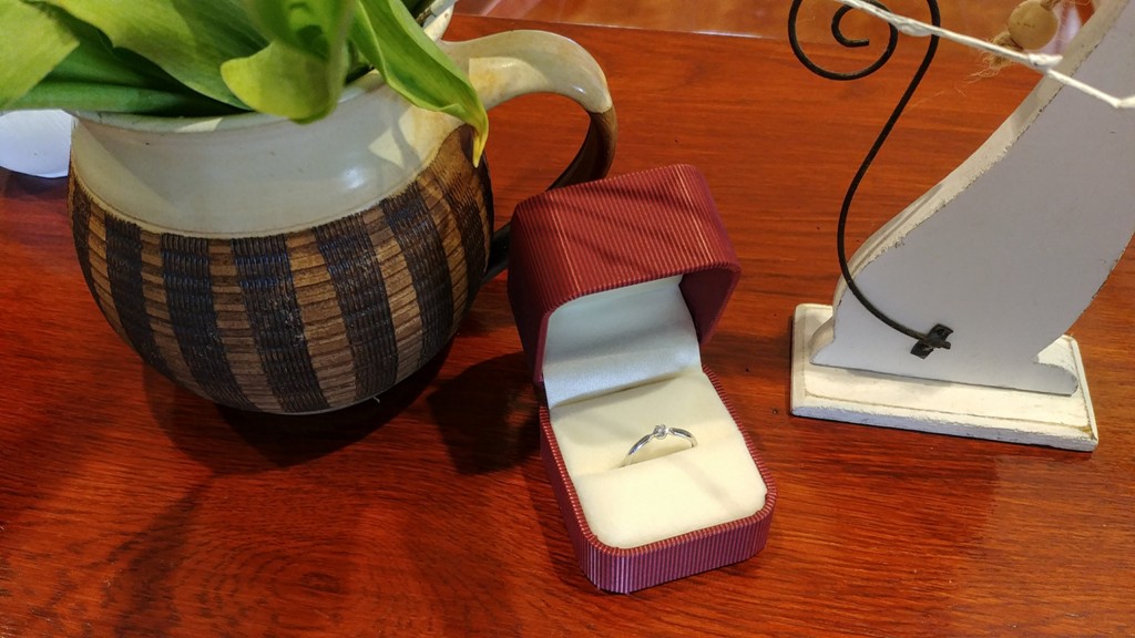 Zásnubní prsten s diamantem, bílé zlato brilianty Briline 3861819