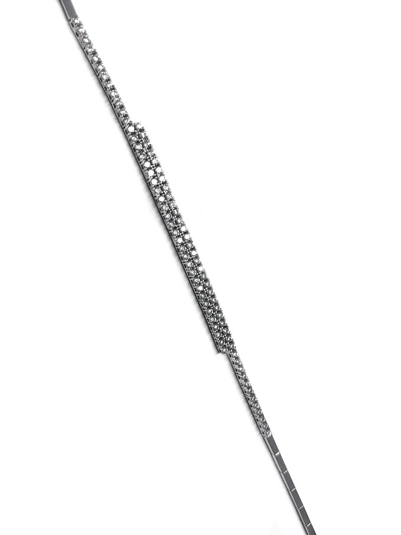 Zlatá souprava náhrdelník a náramek bílé zlato Briline 1491033 45/19cm