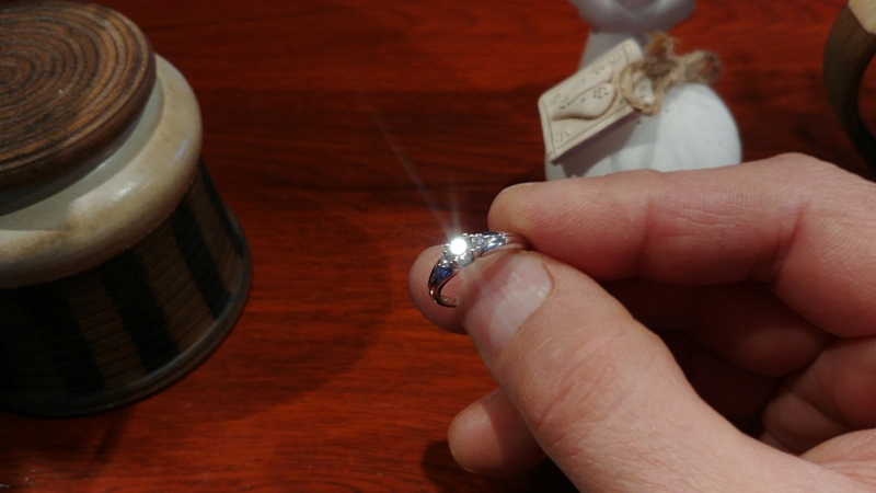 Zásnubní prsten s diamantem, bílé zlato brilianty Briline 3861660-0-51-99