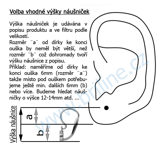 Briline dětské náušnice zlaté sb27