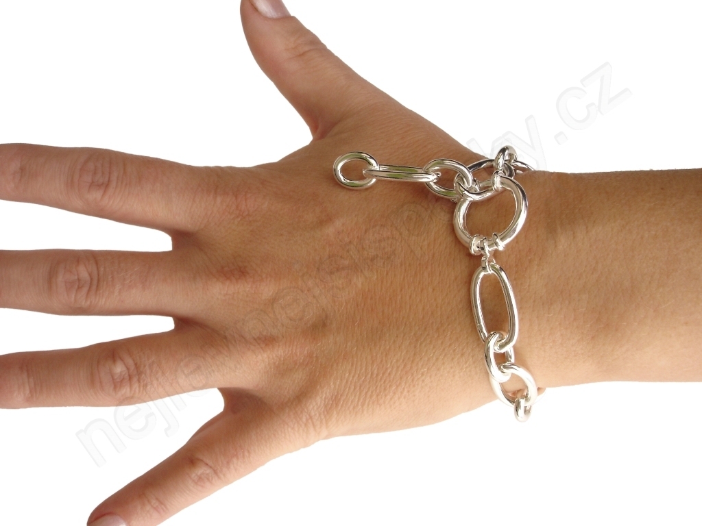 Stříbrný náramek unisex Briline ag556n