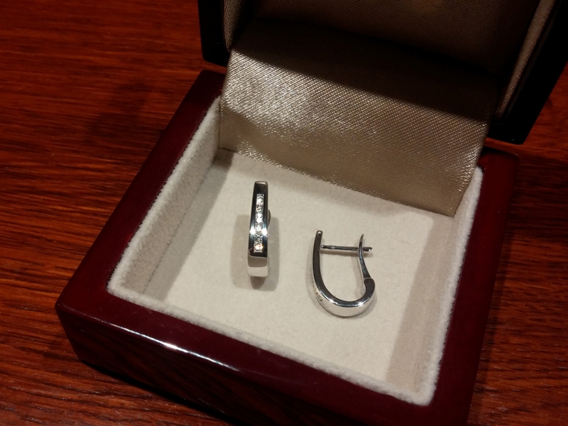 Moderní diamantové náušnice Briline 388-1263