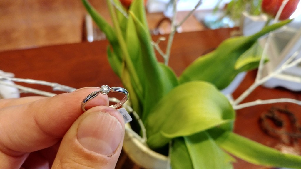 Zásnubní prsten s diamantem, bílé zlato brilianty Briline 3861819
