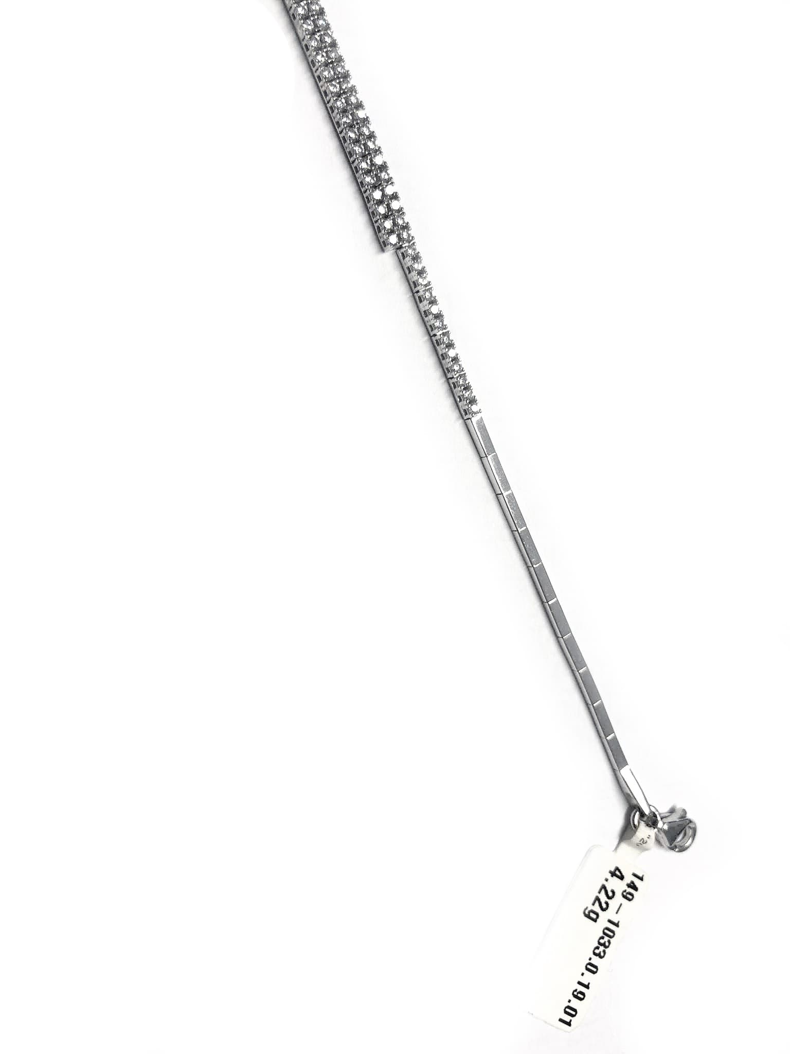Zlatá souprava náhrdelník a náramek bílé zlato Briline 1491033 45/19cm