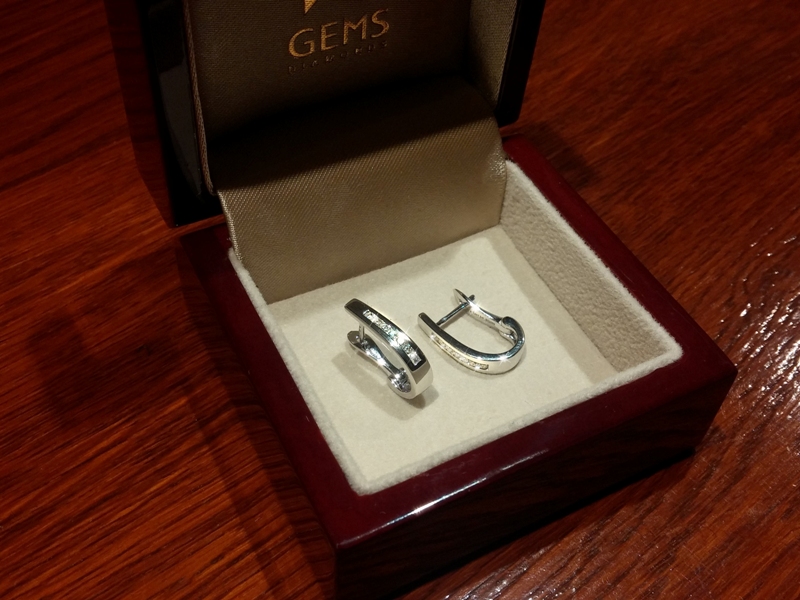 Moderní diamantové náušnice Briline 388-1263