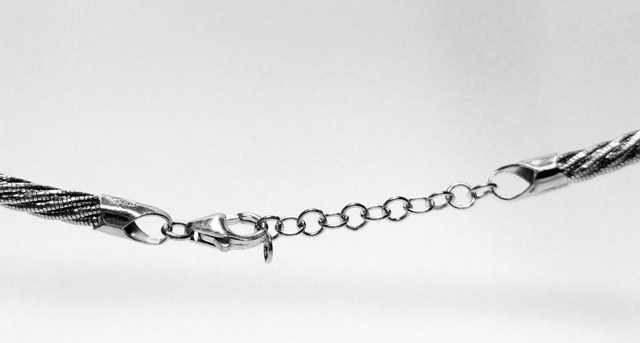 Stříbrný pletený náhrdelník Briline 45-48cm - ag05804