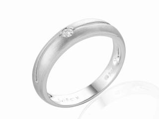 Zásnubní prsten s diamantem, bílé zlato brilianty Briline 3861180-1-55-99