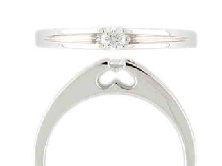 Zásnubní prsten s diamantem, bílé zlato brilianty Briline 3860667-0-52-99