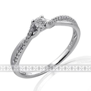 Zásnubní prsten s diamantem, bílé zlato briliantyv 3861849-0-52-99