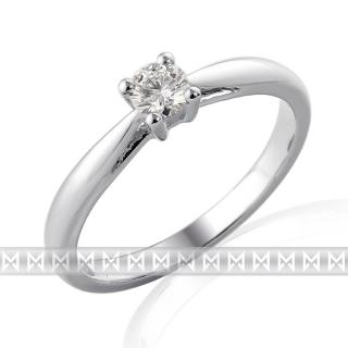 Zásnubní prsten s diamantem, bílé zlato brilianty Briline 3860355-0-51-99