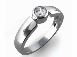 Zásnubní prsten s diamantem, bílé zlato brilianty Briline 3860127-0-50-99