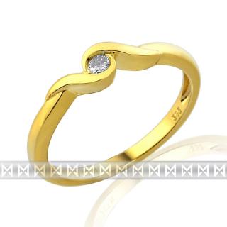 Zásnubní prsten s diamantem, bílé zlato brilianty Briline 3810038-0-51-99
