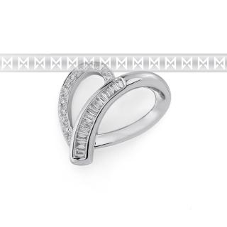 Přívěsek s diamantemv, bílé zlato brilianty 3870081-0-0-99