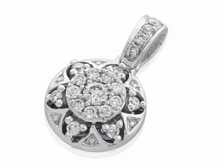 Přívěsek s diamantem Briline, bílé zlato brilianty 3870585-0-0-99
